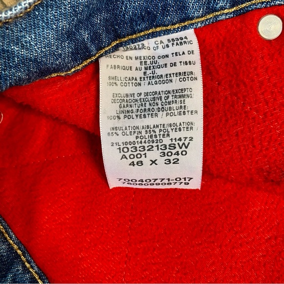 NWT Wrangler lined Blue Jeans 46x32 INSULATED NEW Pants - Picture 9 of 10